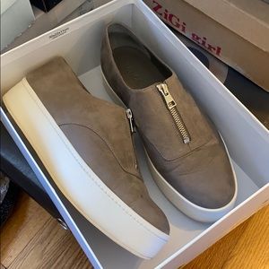 Vince grey flatform sneakers